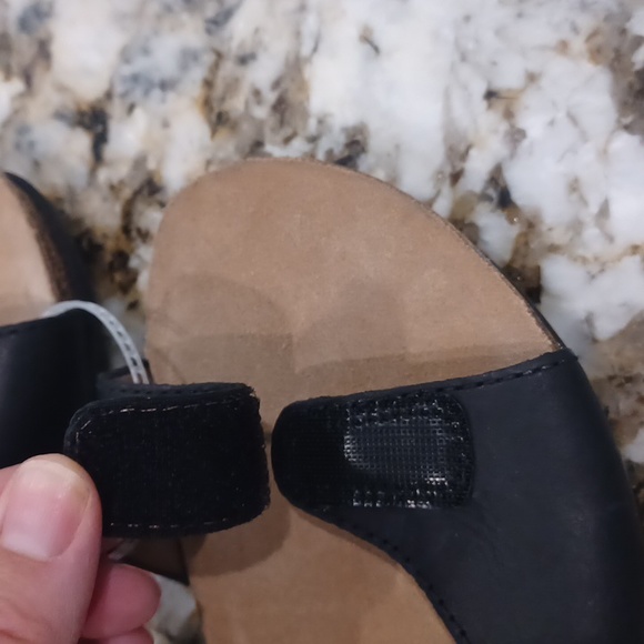 Dansko Wedge Strappy Black Leather Upper Sandals NEW  EU 37 - Picture 8 of 14